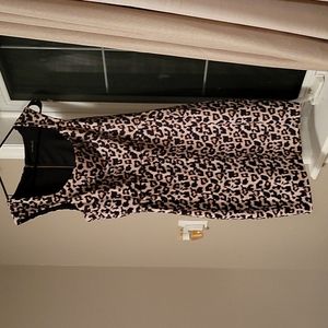Animal print minidress